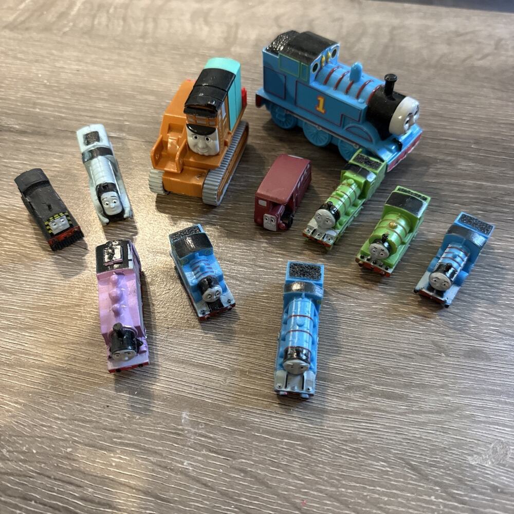 Thomas The Train Engine Mixed Lot Of 11 Collectible Trains - Plastic & Rubber